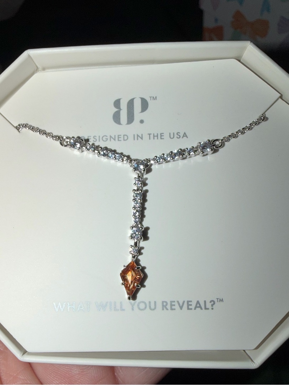 Bomb Party RETRO Necklace-Arrows Abound Smokey Topaz on Rhodium RBP5017